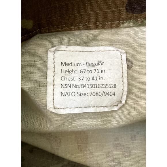 NATO Military Coat Medium Regular Camouflage Army Combat Uniform Jacket Zip Up - Picture 3 of 12